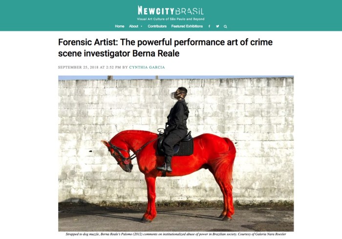 forensic artist: the powerful performance art of crime scene investigator berna reale