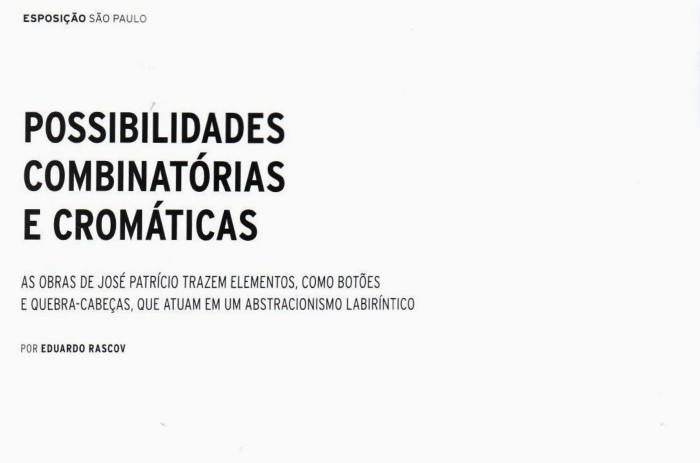 possibilidades combinatórias e cromáticas