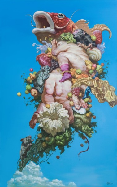 Paradise No. 15, 2014, Oil on canvas, 120 x 190 cm