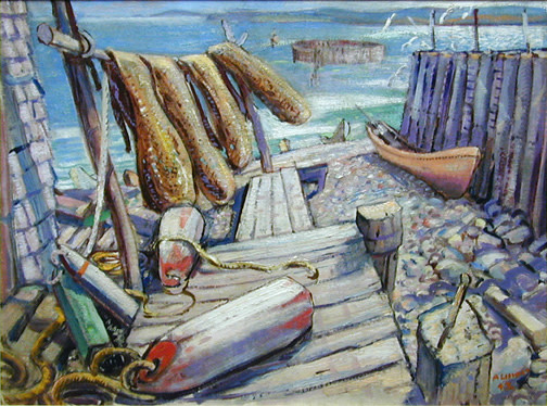 <span class=%22title%22>Docks on the Bay of Fundy - Quais sur la baie de Fundy</span>