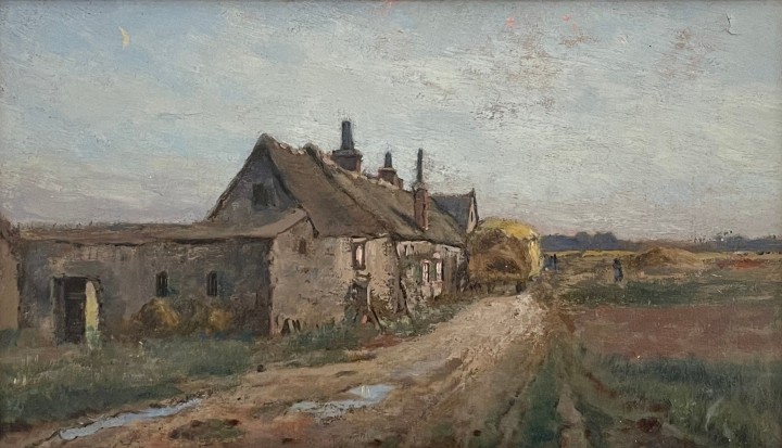 John Hammond Barbizon, near Millet’s Home and Studio, 1884 Oil on board 7 x 12 1/4 in 18 x 31 cm