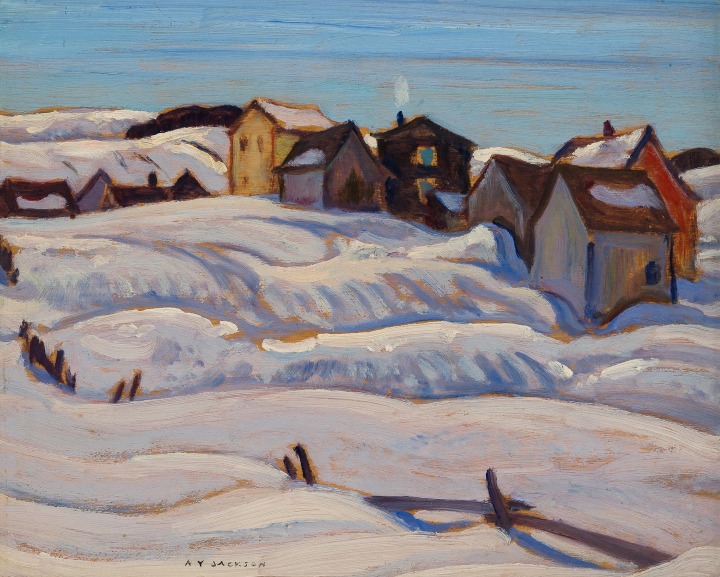 A.Y. Jackson, Québec Village, Winter, 1930 (circa)