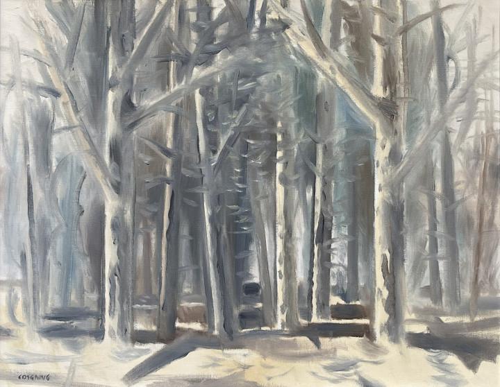 Stanley M. Cosgrove Lumière dans la forêt Oil on canvas 25 x 32 in 63.5 x 81.3 cm