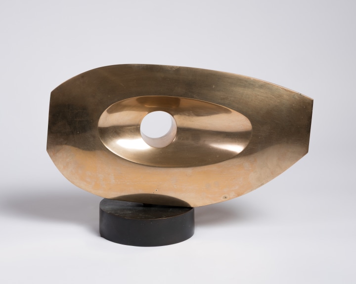 Dame Jocelyn Barbara Hepworth Horizontal Form, 1968 (conceived) Polished Bronze 12 5/8 x 18 3/8 x 4 in 32 x 46.6 x 10 cm Conceived in 1968 and cast by Morris Singer Foundry, London ed. 3 of 9