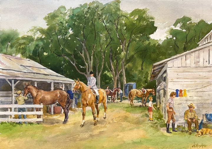 Henry J. Simpkins, Show At Carman, Manitoba - Spectacle équestre, Carman, Manitoba