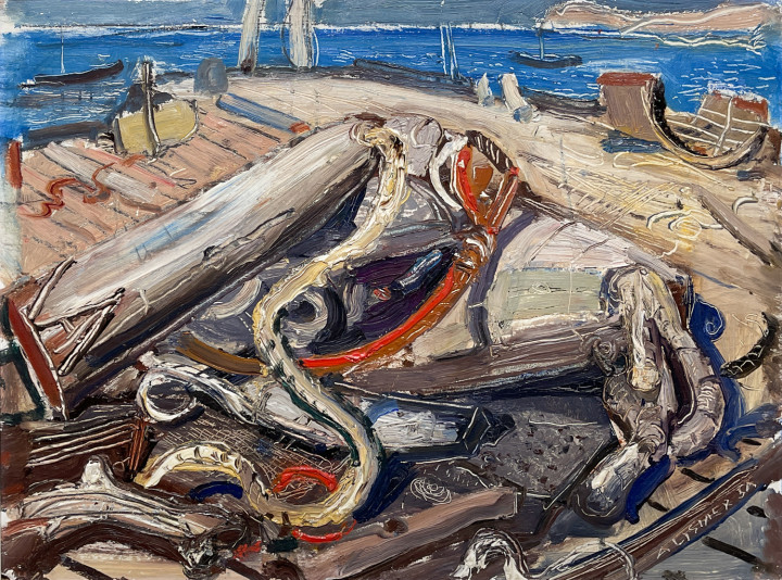 Arthur Lismer Cape Breton, 1954 Oil on panel 12 x 16 in 30.5 x 40.6 cm