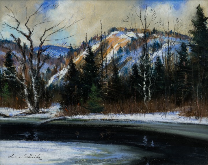 Thomas H. Garside Early Spring North River Pastel 8 1/4 x 10 1/4 in 21 x 26 cm