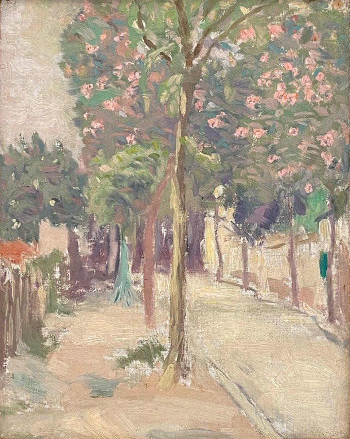 James Wilson Morrice Village Lane, circa 1895 Oil on canvas 11 x 9 in 27.9 x 22.9 cm