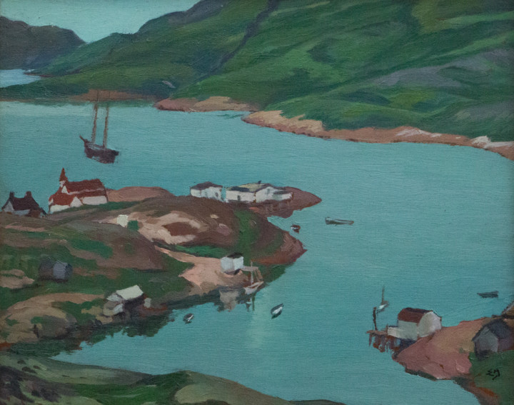 Edwin Holgate Mutton Bay, 1932 Oil on panel 8 1/2 x 10 1/2 in 21.6 x 26.7 cm