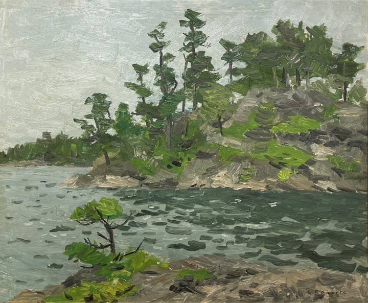 Goodridge Roberts Georgian Bay Oil on panel 20 x 24 in 50.8 x 61 cm