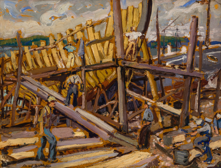 Arthur Lismer, Lunenburg, N.S, 1945 (circa)