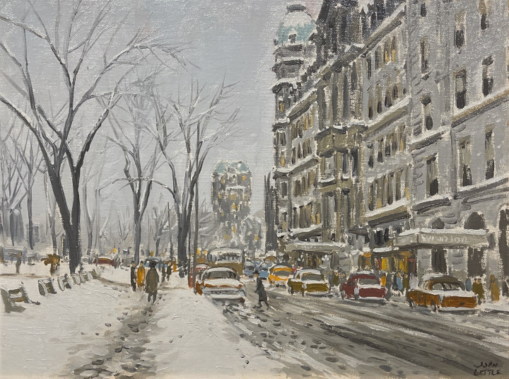 John Little Peel St. and Dorchester, 1959 (circa) Oil on canvas board 12 x 16 in 30.5 x 40.6 cm