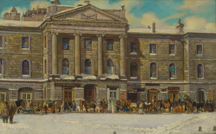 Alson S. Clark, The Champlain Market, Quebec, 1907