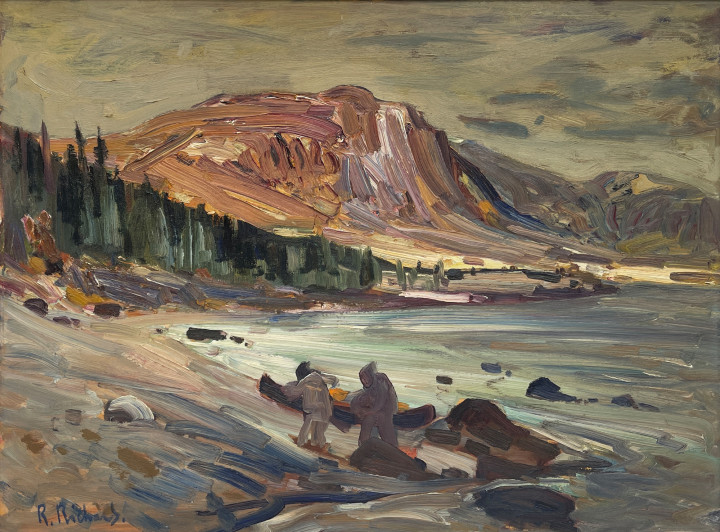 René Richard Rivière Georges, Ungava Oil on board 18 x 24 in 45.7 x 61 cm