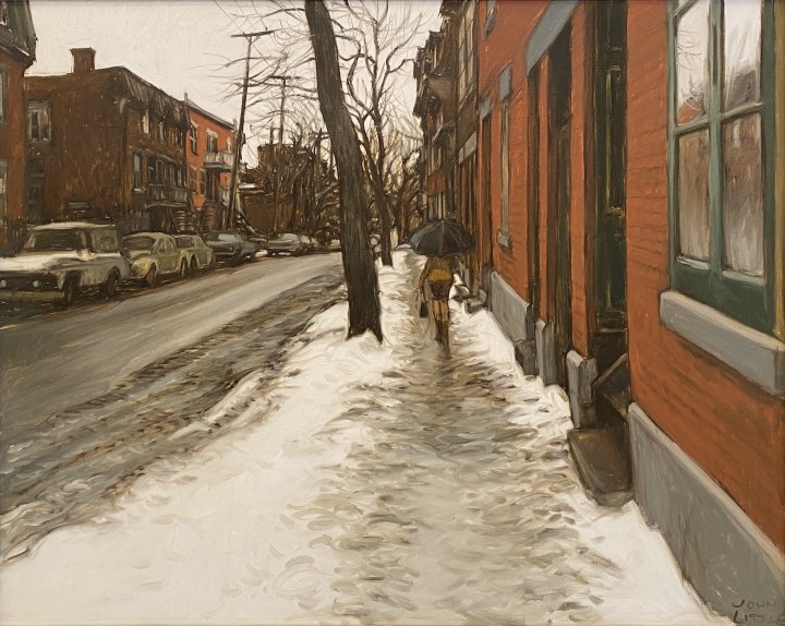 John Little Rue Panet, Montreal, 1980 Oil on canvas 24 x 30 in 61 x 76.2 cm
