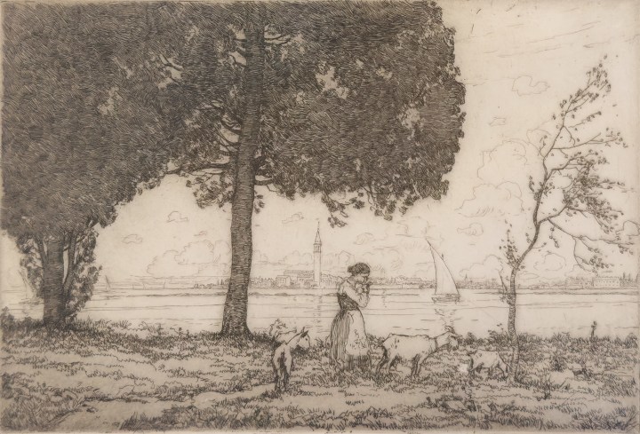 Clarence A. Gagnon, Isola San Burano, Venice, 1905