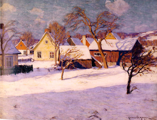<span class=%22title%22>Winter, Village of Baie St. Paul - Village de Baie St-Paul en hiver</span>