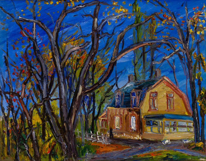 Sam Borenstein, Country House, Laurentians, 1950
