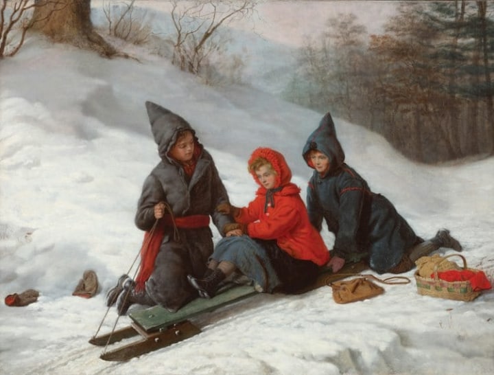 Charlotte Mount Brock Schreiber Don't Be Afraid, 1878 (circa) Oil on canvas 32 1/4 x 43 in 81.9 x 109.2 cm