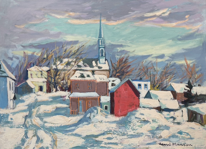 Henri L. Masson Hiver à Perkins Oil on canvas 24 1/8 x 32 1/8 in 61 x 81.5 cm