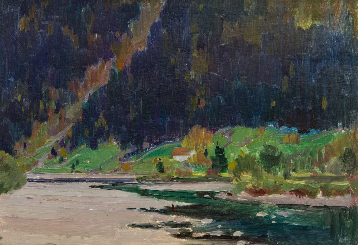 Clarence A. Gagnon, Étude d'automne, Charlevoix, 1939