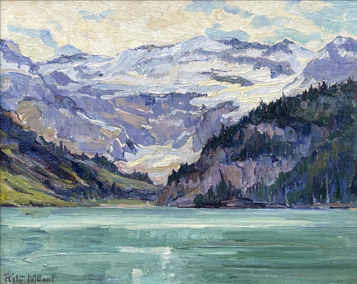 Rita Mount Lac Louise (Lake Louise) Oil on canvas board 9 x 11 in 22.9 x 27.9 cm