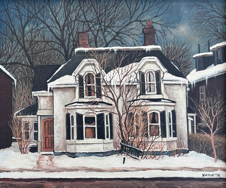 John Kasyn, Stucco House on Alvin St, 1976