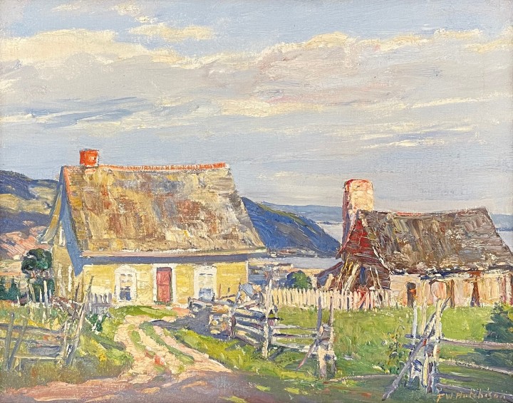 Frederick W. Hutchison Yellow House, Charlevoix, 1925 (circa) Oil on canvas 15 x 20 in 38.1 x 50.8 cm