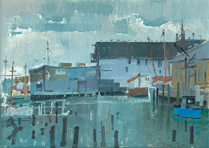 Bruce LeDain, Seven Seas Wharf, Gloucester, Mass., 1962 (October)