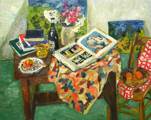 <span class=%22title%22>Still Life with Open Book - Nature morte au livre ouvert</span>