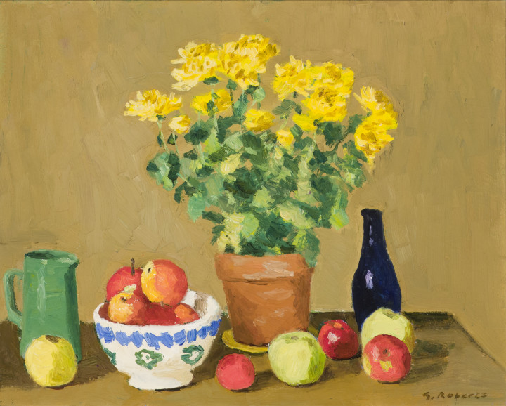 Goodridge Roberts Yellow Plant, 1952 Oil on masonite 16 x 20 in 40.6 x 50.8 cm