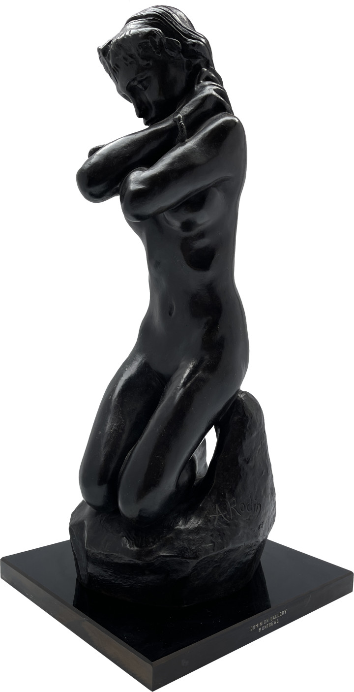 Auguste Rodin Jeune fille au serpent , 1971 Bronze 16 x 5 1/4 x 6 1/4 in 40.6 x 13.3 x 15.9 cm