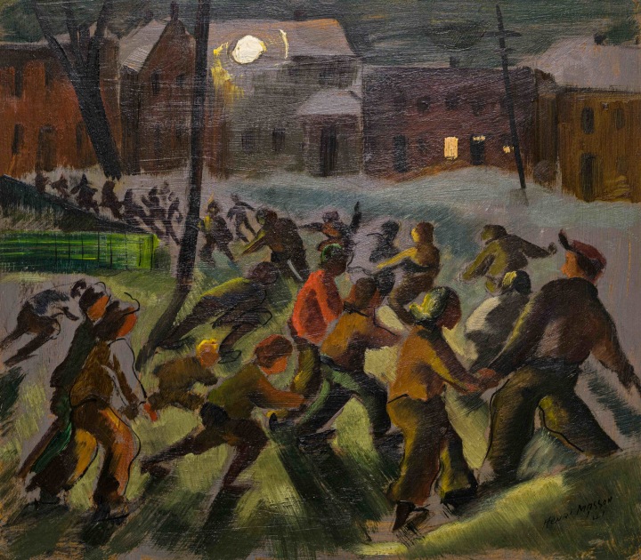 Henri L. Masson, Night Skating, 1941