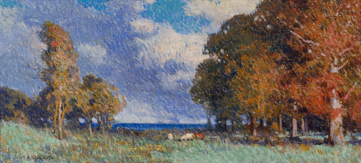 Marc-Aurèle Suzor-Coté, Paysage d’automne à Arthabaska, 1909