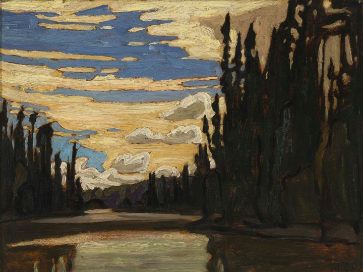 Lawren S. Harris Sand Lake, Algoma, 1921 Oil on wood 10 1/2 x 13 3/4 in 26.7 x 34.9 cm