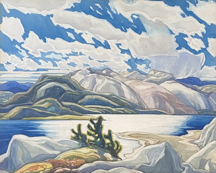 Franklin Carmichael La Cloche Hills, 1927 Watercolour 17 x 21 in 43.2 x 53.3 cm