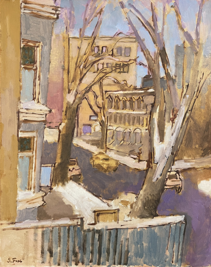 John Fox Montreal Street, 1959 Oil on linen 30 x 24 in 76.2 x 61 cm