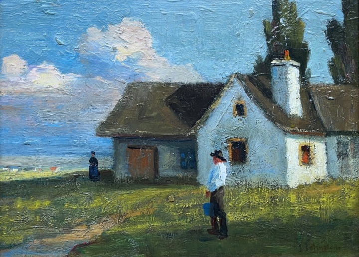 John Young Johnstone Beaupré, Québec, 1920 (circa) Oil on board 9 x 12 1/2 in 22.9 x 31.8 cm