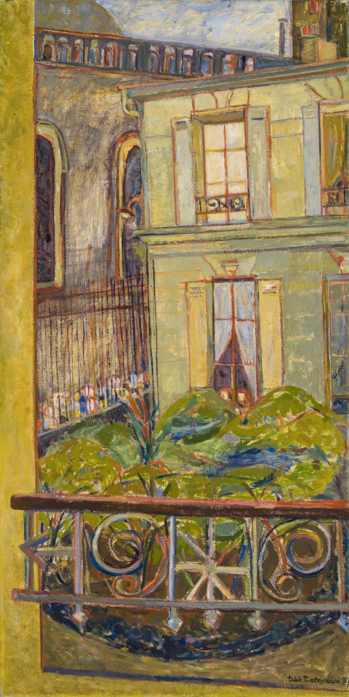 Tobie Steinhouse Les Écoliers, 1955 Oil on canvas 39 3/8 x 19 3/4 in 99.9 x 50 cm
