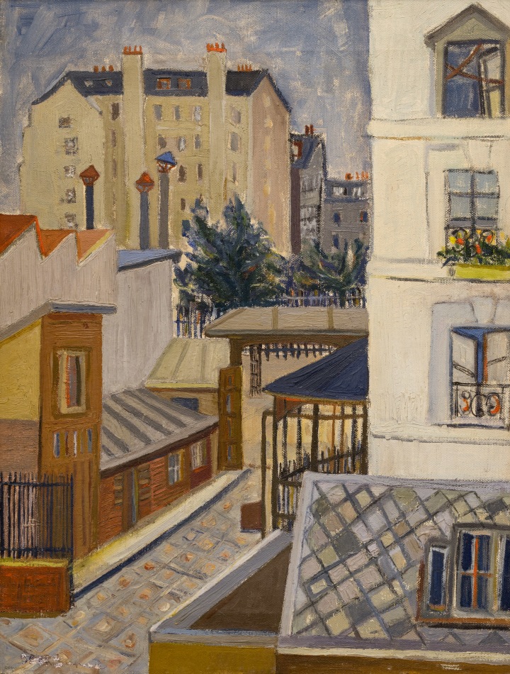 Tobie Steinhouse View from Blvd. St. Jacques, 1949 Oil on canvas 18 1/8 x 14 in 46 x 35.5 cm