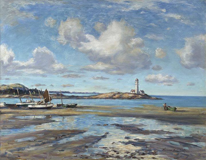 Thomas H. Garside Metis Lighthouse, Leggett’s Point Oil on canvas 27 x 34 in 68.6 x 86.4 cm
