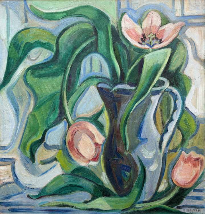 Ethel Seath Tulip Pattern, 1950 Oil on canvas 20 x 16 in 50.8 x 40.6 cm