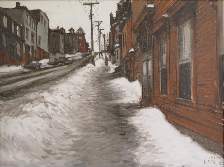 John Little Wentworth Street St. John New Brunswick, 1979 Oil on canvas 12 x 16 in 30.5 x 40.6 cm