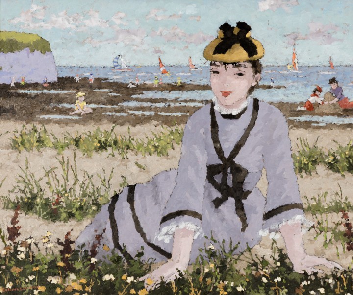 Suzanne Eisendieck, La plage d'Yport à marée basse