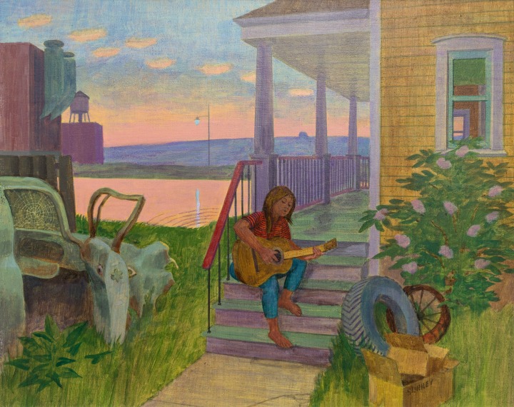 Philip Surrey, Guitarist, Lachine Canal, 1972