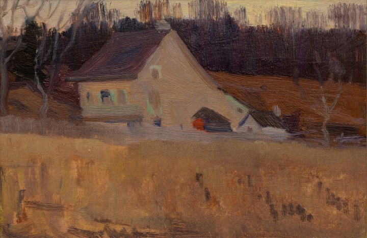 Clarence A. Gagnon, Crépuscule d’automne, Baie St. Paul, 1923 (circa)