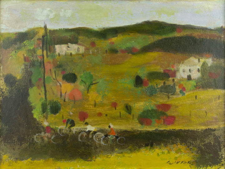 William Winter Bicycles, 1988 Oil on canvas board 12 x 16 in 30.5 x 40.6 cm