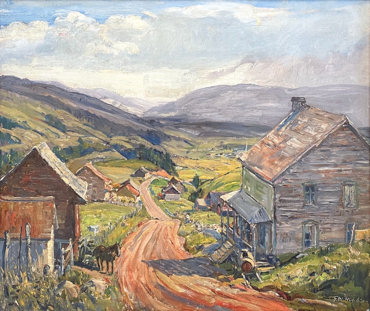 Frederick W. Hutchison Looking toward St. Urbain Oil on canvas 25 x 30 in 63.5 x 76.2 cm