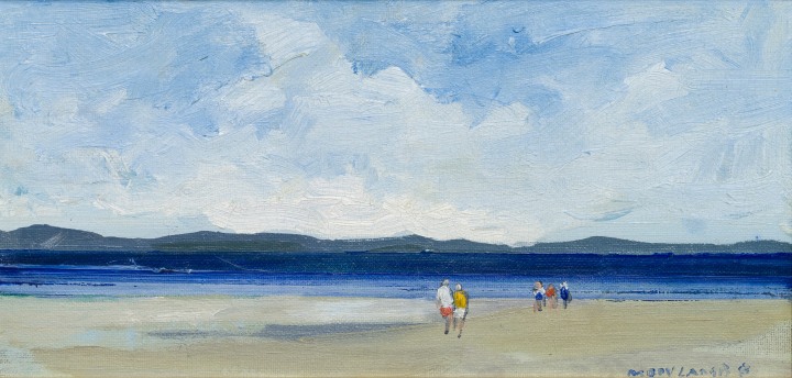 Molly Lamb Bobak Beach (2), 1987 Oil on canvas board 6 x 12 in 15.2 x 30.5 cm