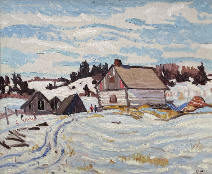 Randolph S. Hewton Winter, Charlevoix County, 1932 (circa) Oil on canvas 20 x 24 in 50.8 x 61 cm